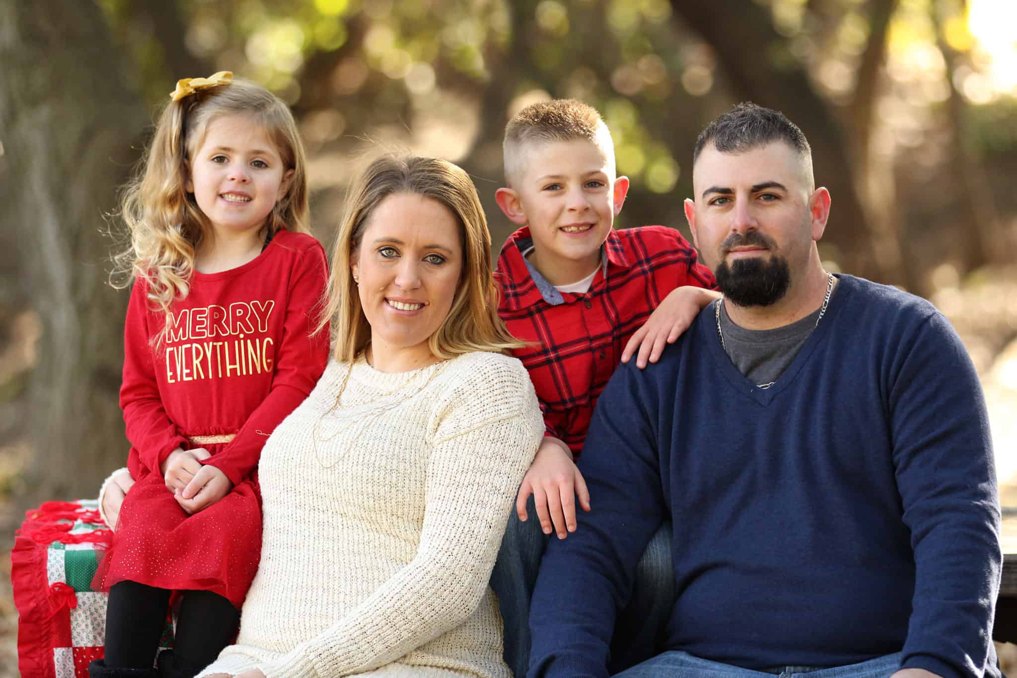 Professional family Christmas portraits, San Jose, CA