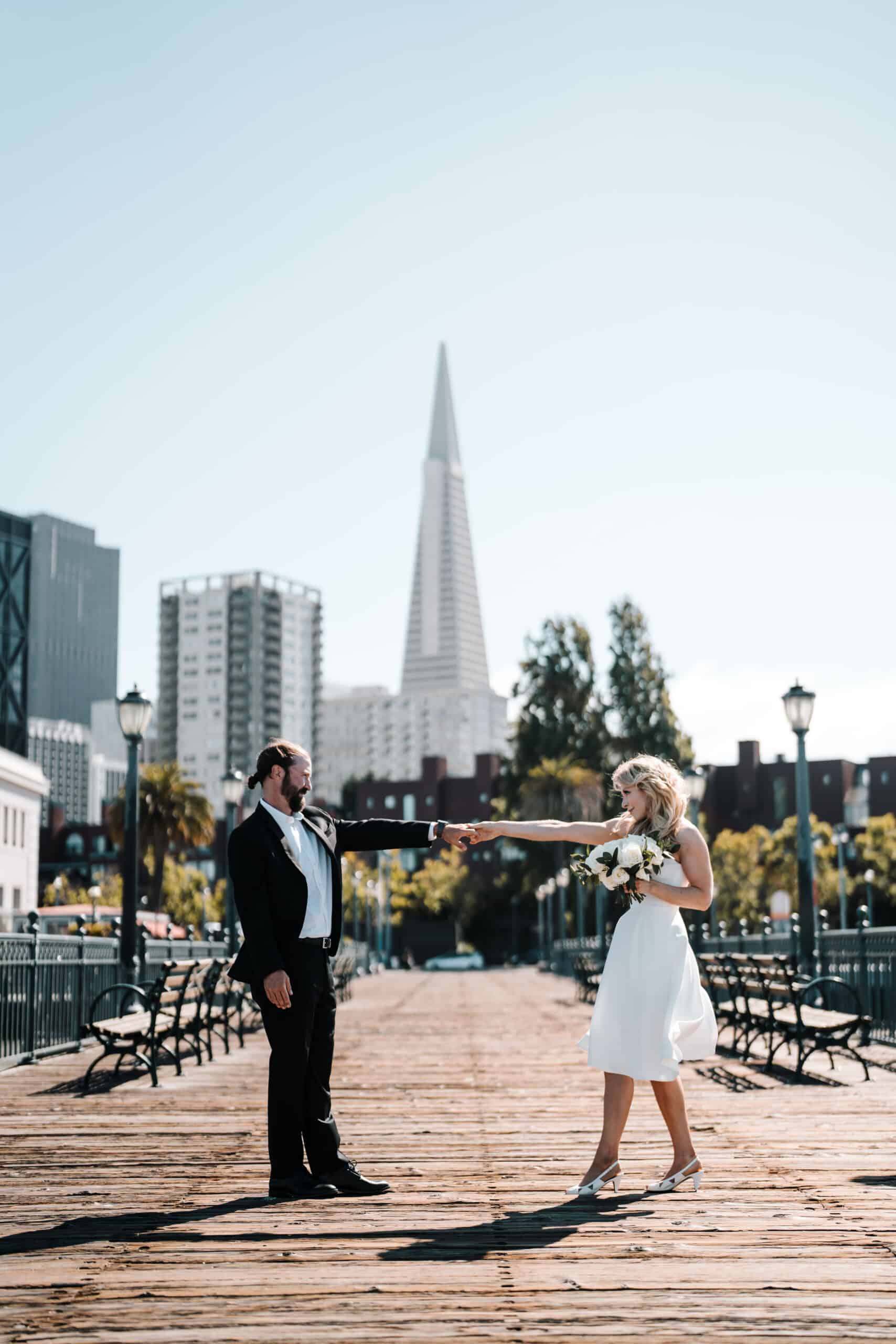 San Francisco Pier 7 Crissy Field Elopement Wedding